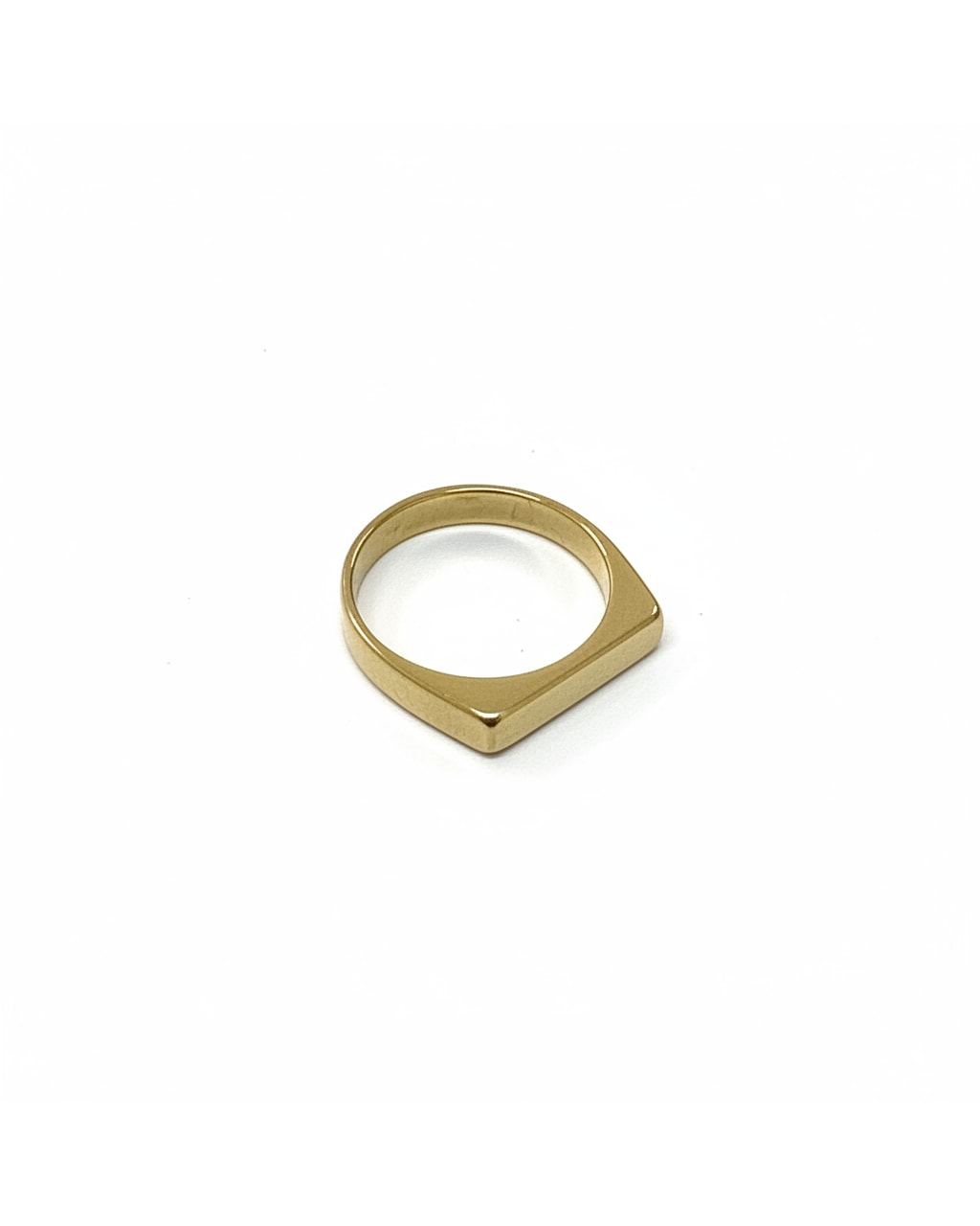 Anillo Minimalista Liso Dorado