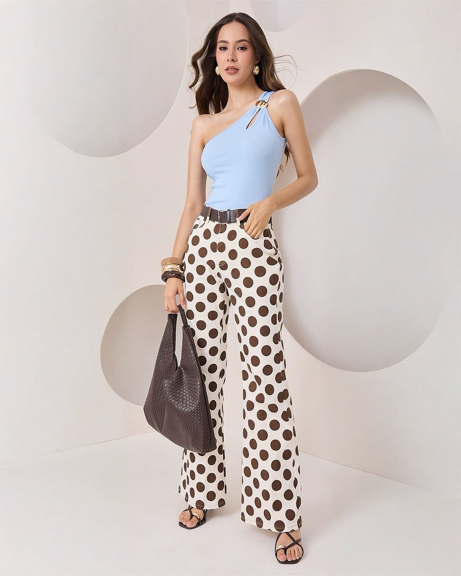 Top Asimétrico Hombro Descubierto