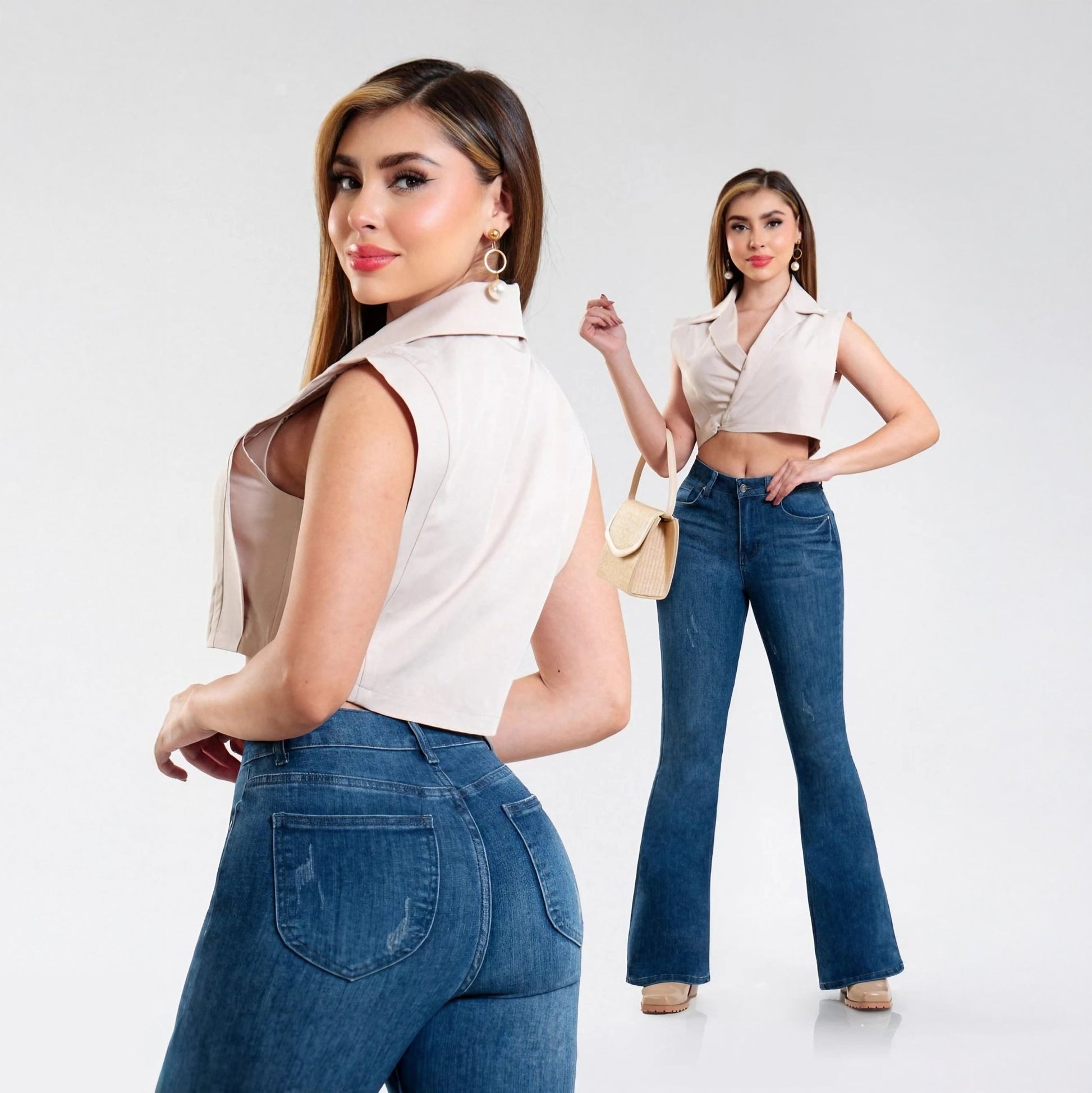 Jeans Acampanados Kosch para Mujer - Roxanz