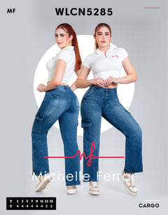 Jeans Ajustados de Cintura Alta Michelle Ferrar Estilo Casual Elegante - Roxanz