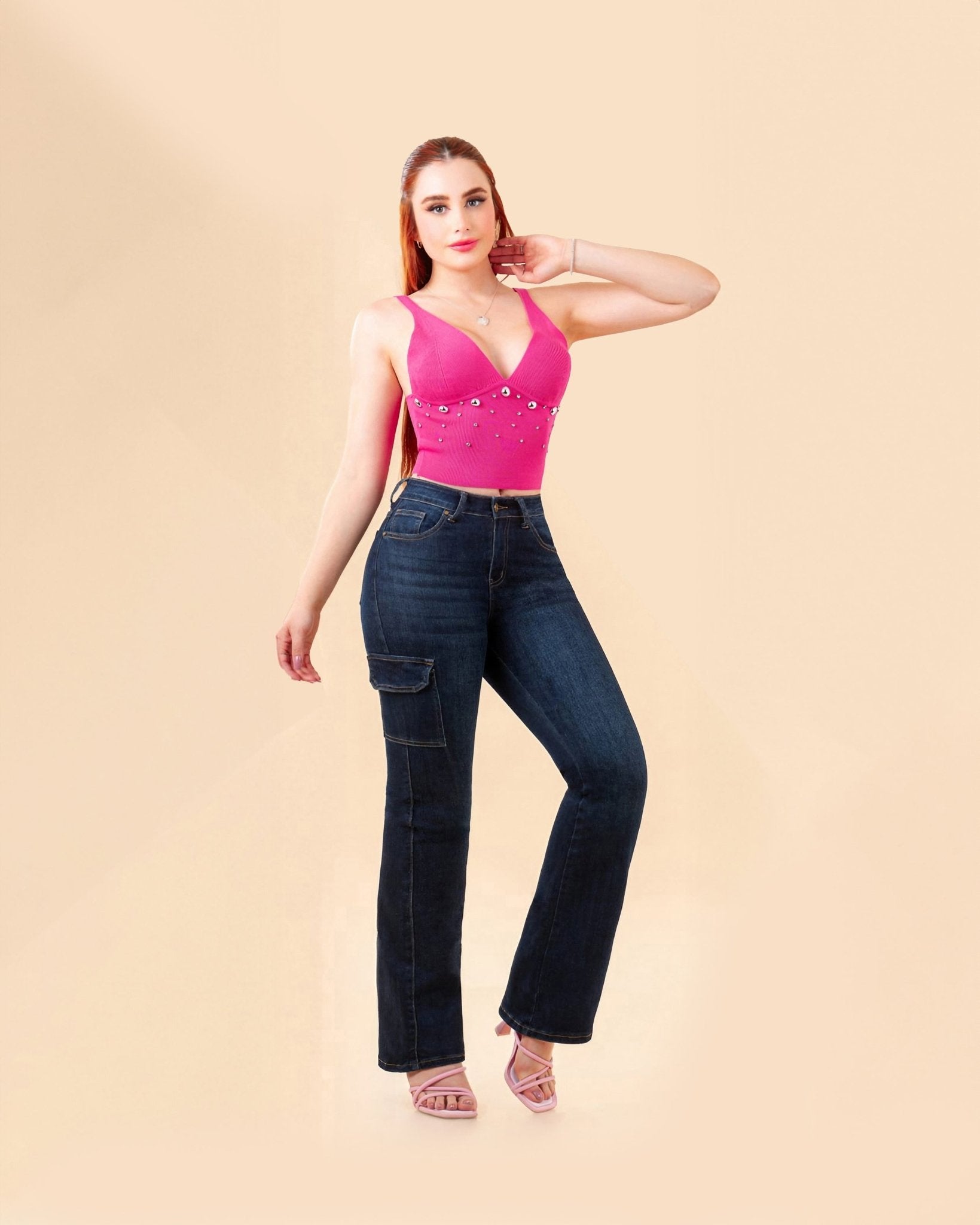 Jeans Bootcut Ajustados Kosch para Mujer Modelo Clásico BCCN6279 - Roxanz