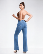 Jeans Campana de Mujer Tiro Alto Juliette Fashion - ROXANZ