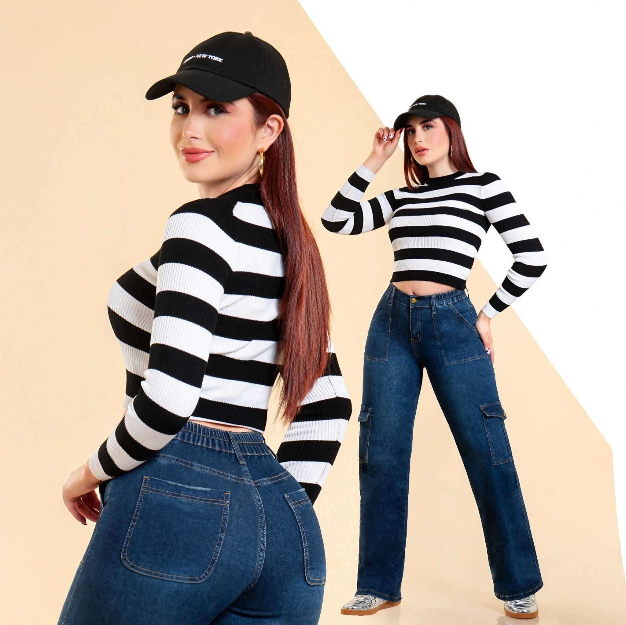 Jeans Cargo Kosch Estilo Moderno para Mujer - ROXANZ