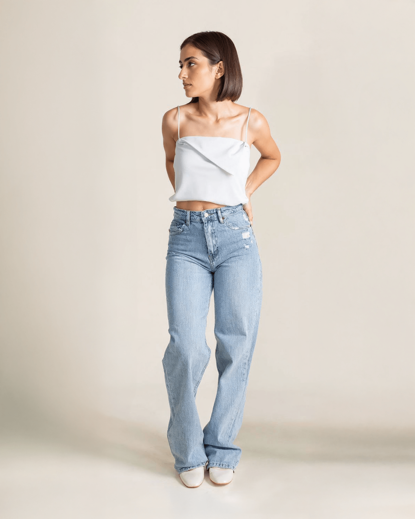 Jeans Rectos de Mezclilla para Mujer JS Denim Soft - ROXANZ