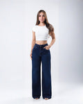Jeans Wide Leg Azul Oscuro para Mujer - ROXANZ