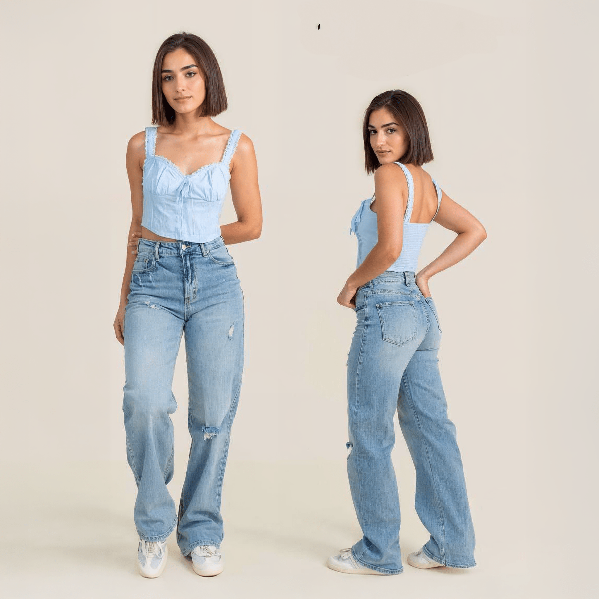 Jeans Wide Leg JS Denim Ajuste Perfecto - ROXANZ