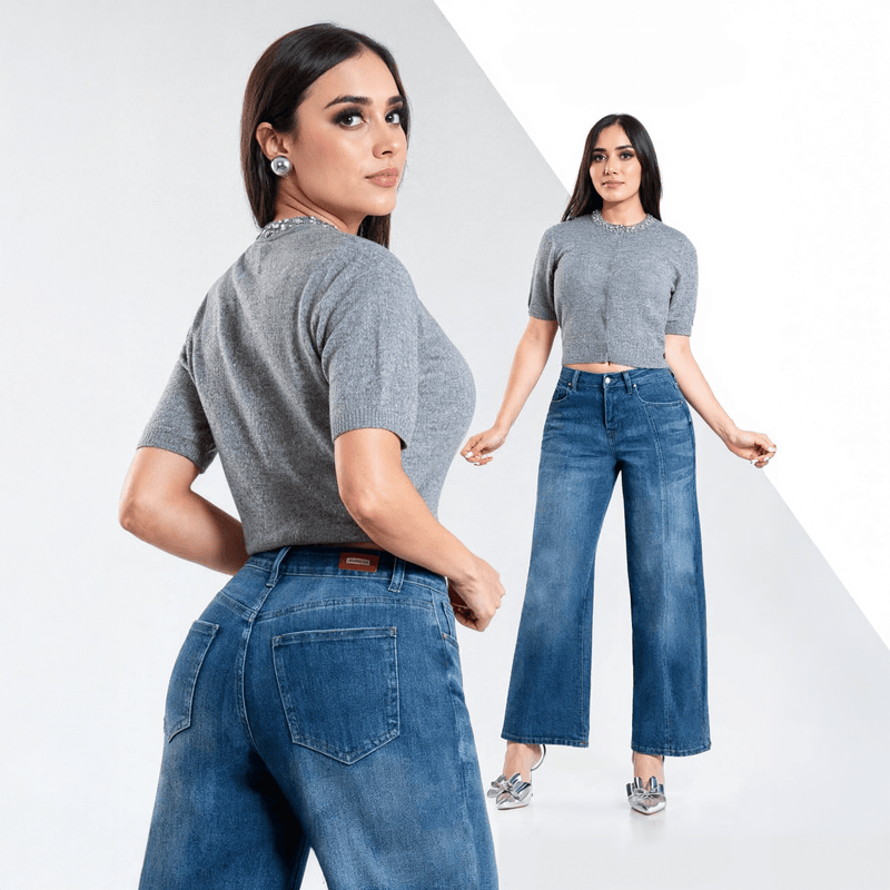 Jeans Wide Leg Kosch para Mujer - ROXANZ