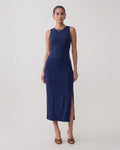 Vestido Maxi Ajustado Tinto