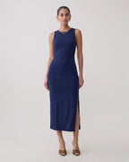 Vestido Maxi Ajustado Tinto