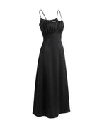 Vestido Satinado Largo Casual