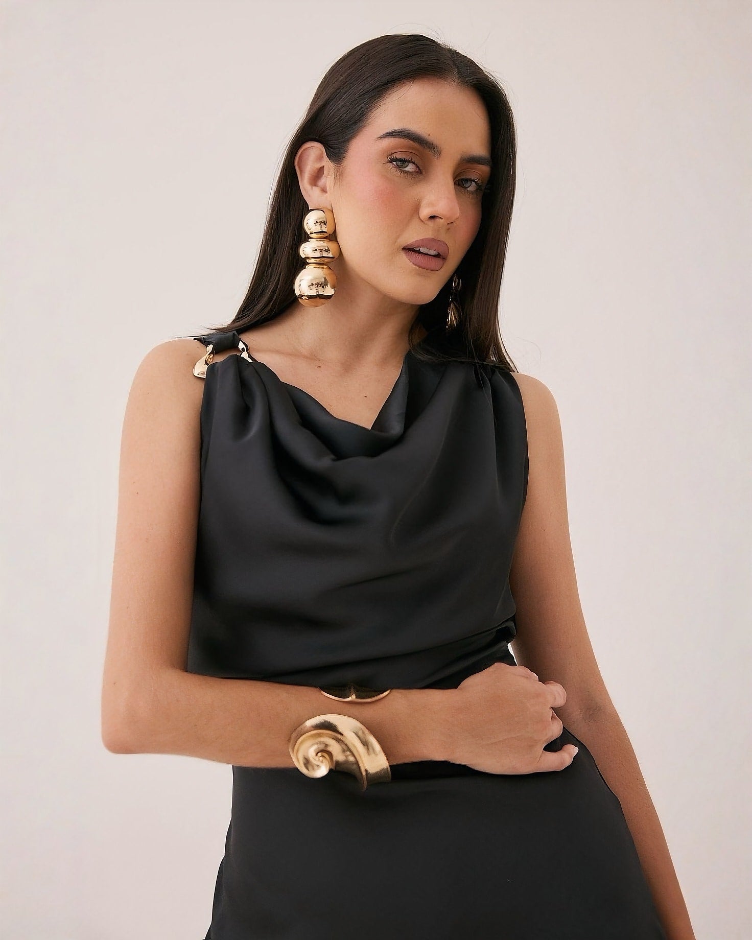 Vestido Largo Elegante Negro