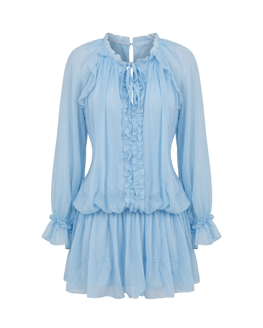 Vestido Gasa Azul Unitalla