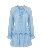 Vestido Gasa Azul Unitalla
