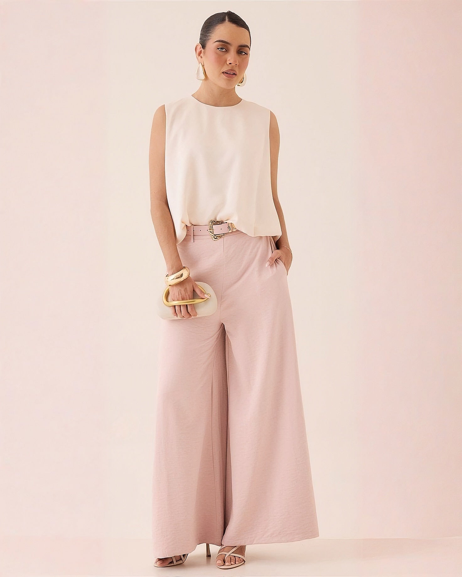 Pantalón Wide Leg Lino