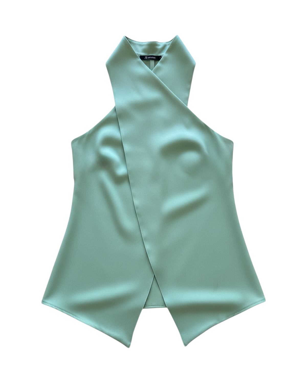 Blusa Satinada Sin Mangas