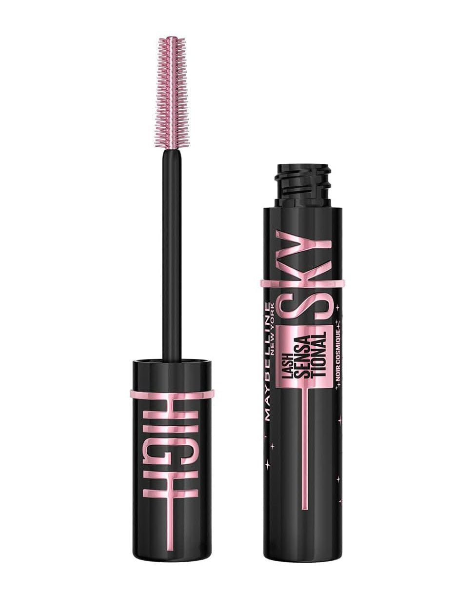 Maybelline, Mascara de pestañas lavable y brinda alargamiento Lash Sensational Sky High negro, 6ml - Roxanz