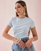 Playera Manga Corta Algodón
