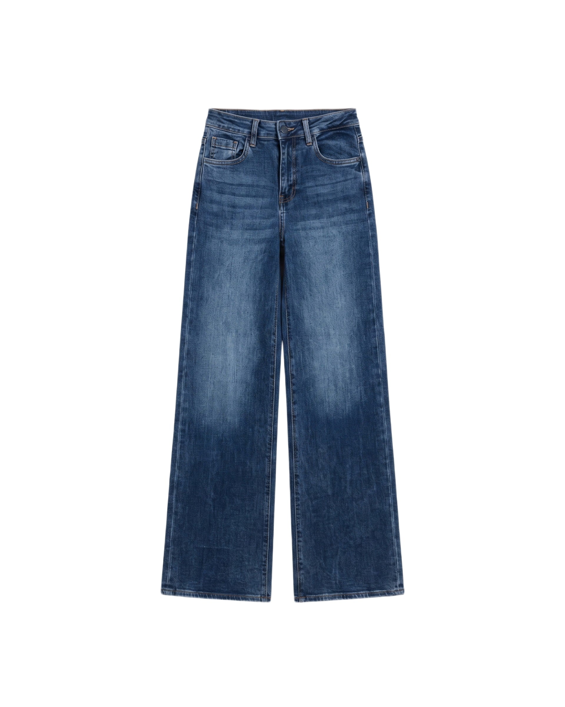 Jeans Palazzo Mezclilla Azul Oscuro