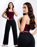 Jeans Wide Leg Negro