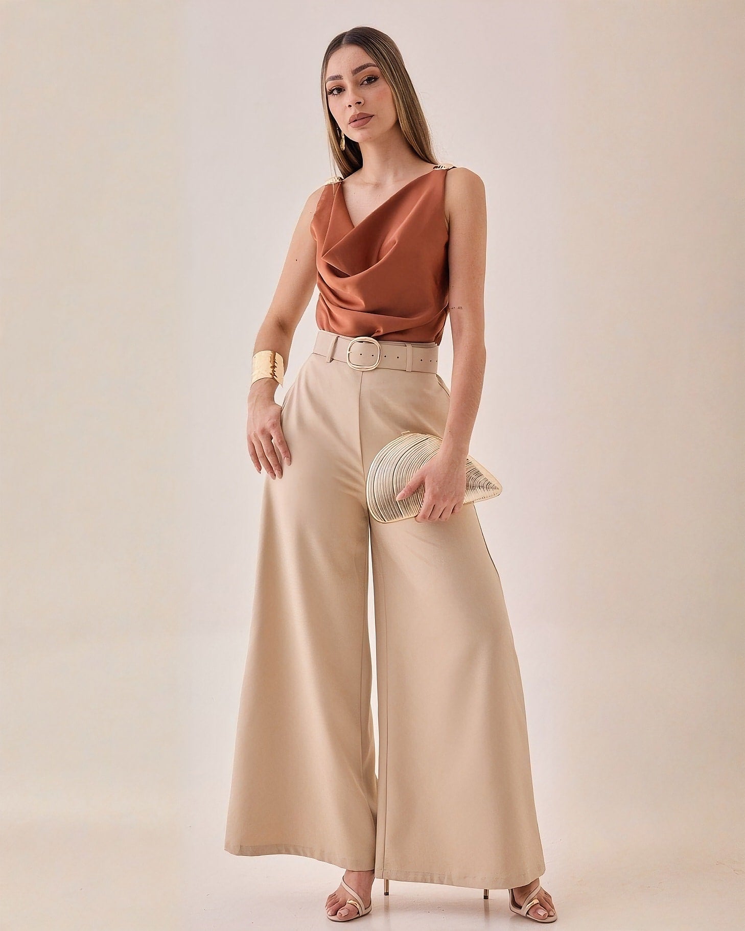 Pantalón Liso Wide Leg
