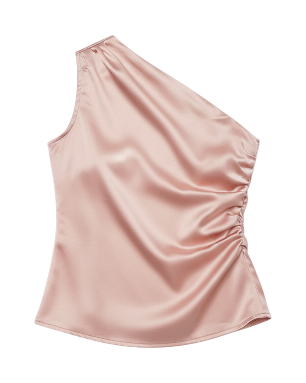 Blusa Un Hombro Satinada