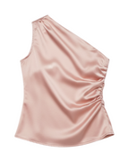 Blusa Un Hombro Satinada