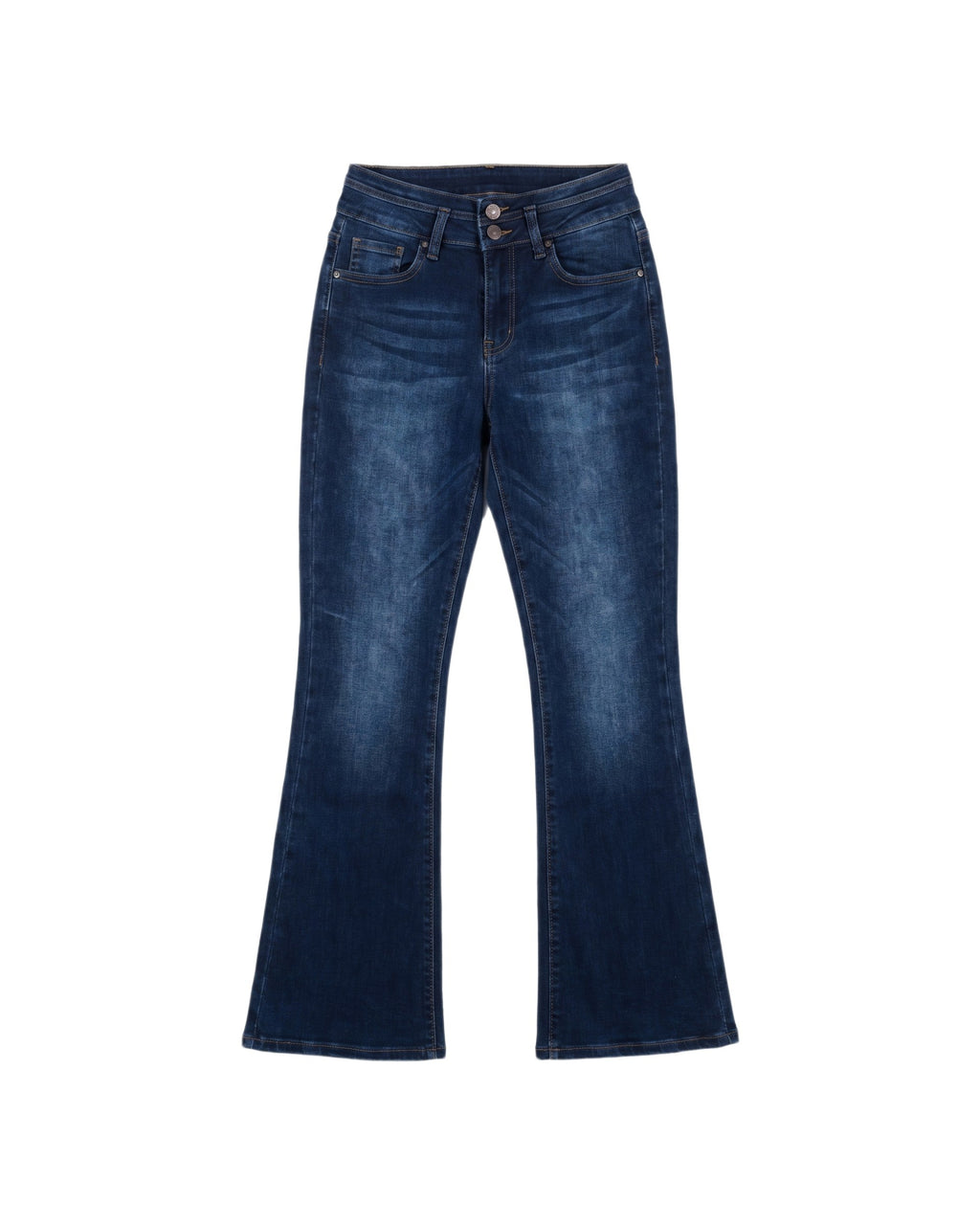 Jeans de Campana Con 2 Botones