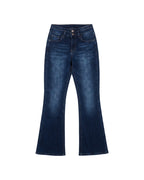 Jeans de Campana Con 2 Botones