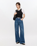 Jeans Wide Leg Mezclilla Azul