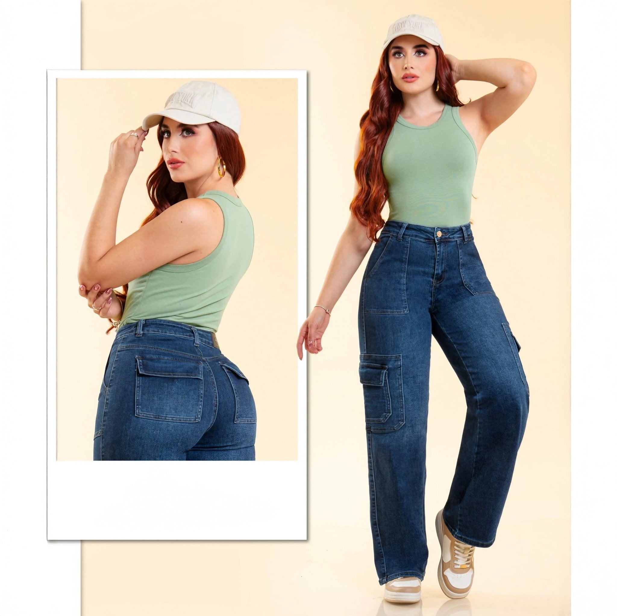 Pantalón Cargo Juliette De Talle Alto para Mujer - ROXANZ