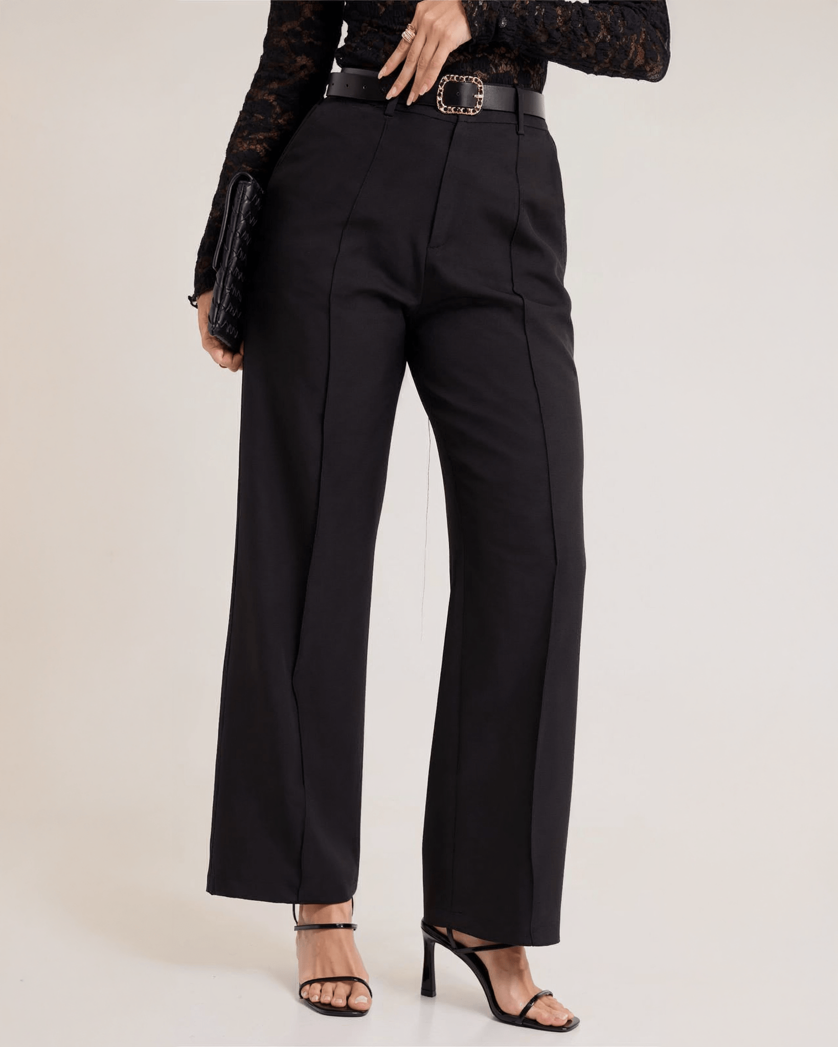 Pantalón Palazzo de Vestir para Mujer con Cinturón - ROXANZ