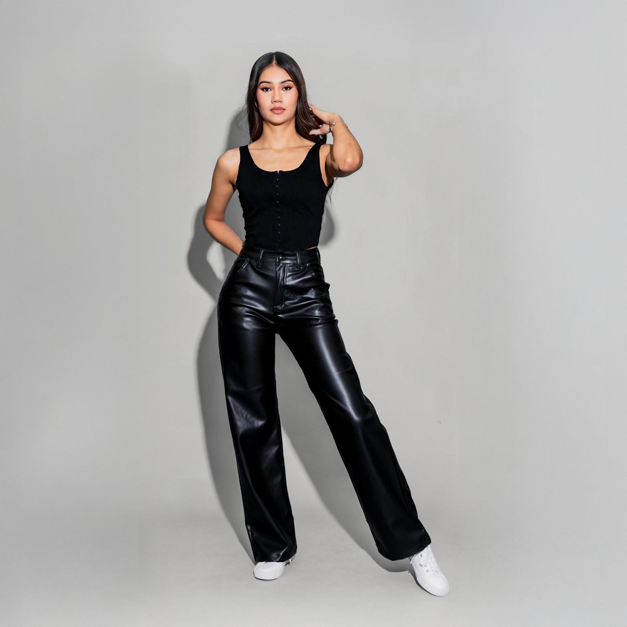 Pantalon Vinipiel Wide Leg - Roxanz