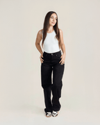 Pantalón Wide Leg Negro de Mujer JS Denim Soft - ROXANZ