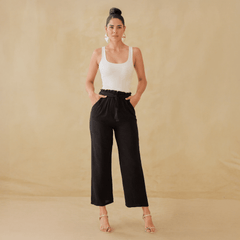 Pantalones Anchos de Mujer con Cintura Ajustable Moda Casual - ROXANZ