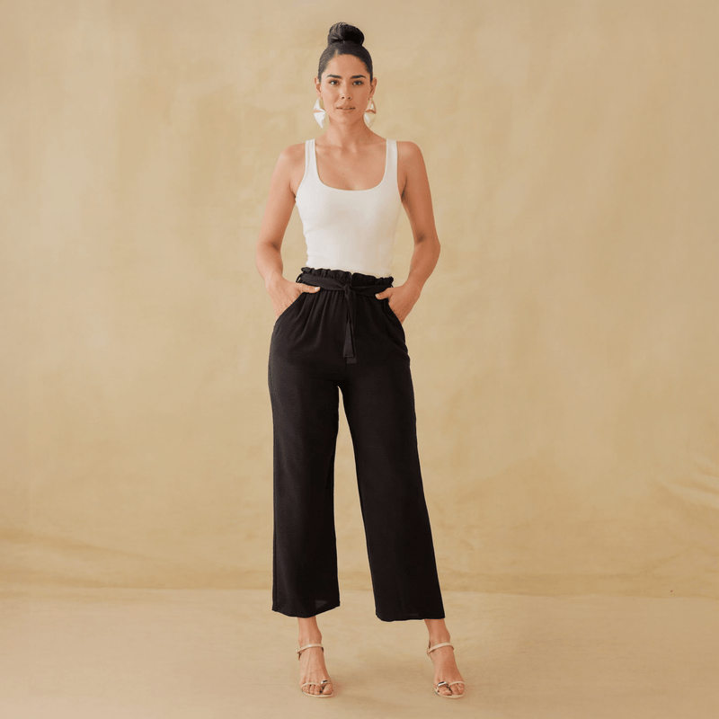 Pantalones Anchos de Mujer con Cintura Ajustable Moda Casual - ROXANZ