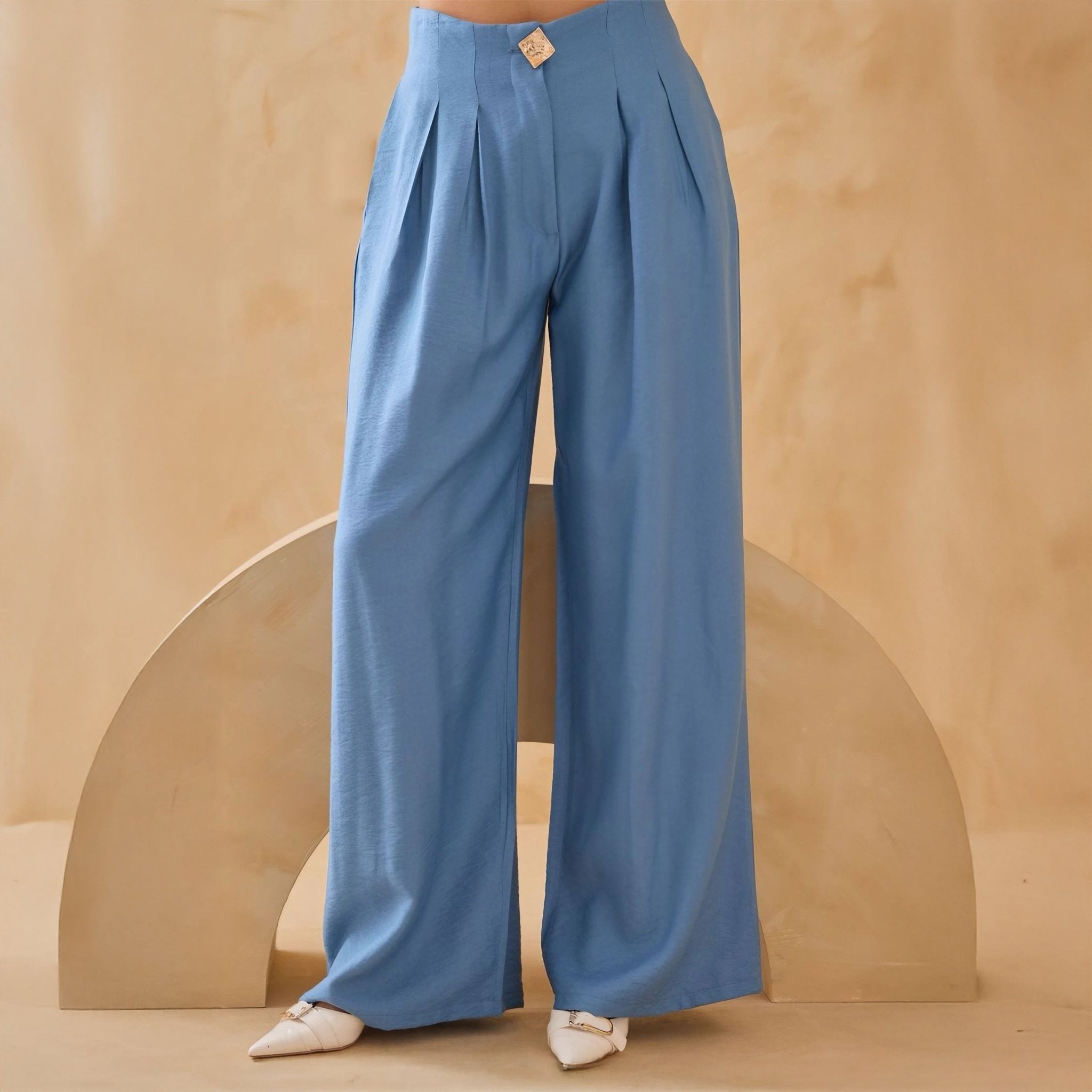 Pantalones Anchos Para Mujer - ROXANZ