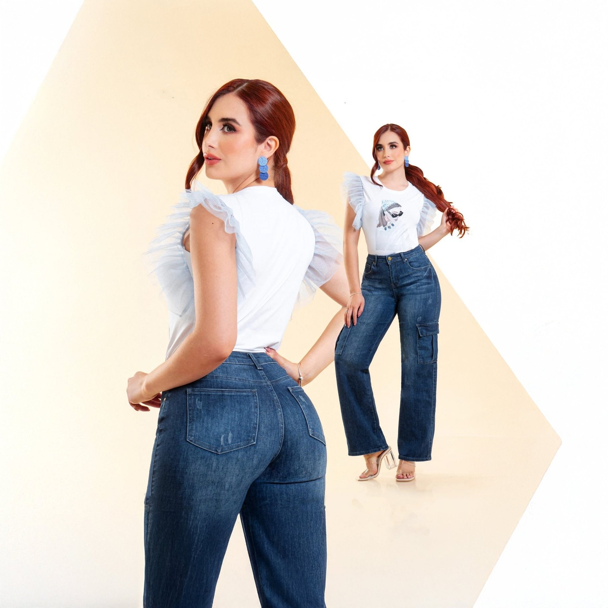 Pantalones Cargo con Detalles Modernos - Roxanz