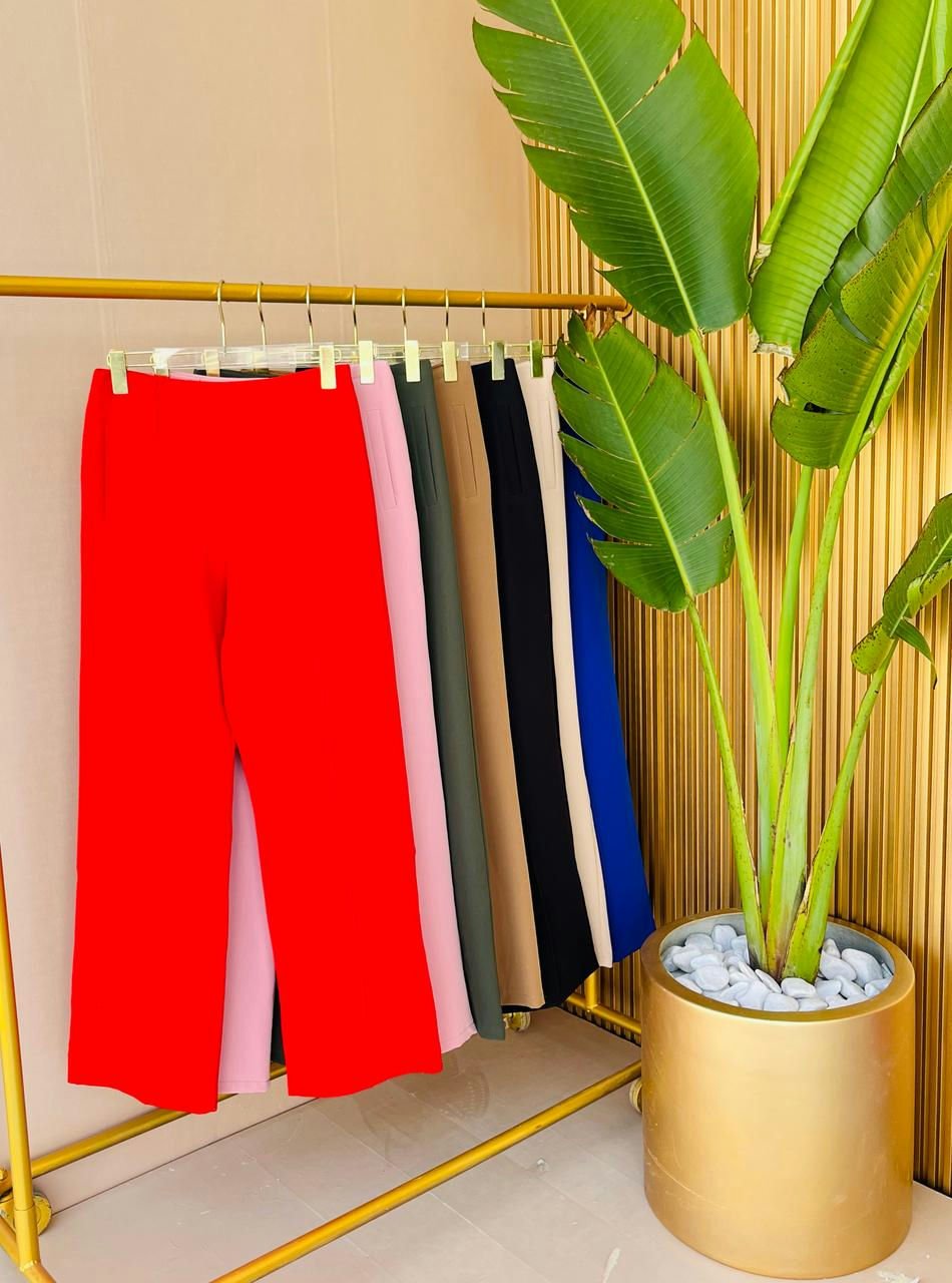 Pantalones de Pinzas Corte Ancho - ROXANZ