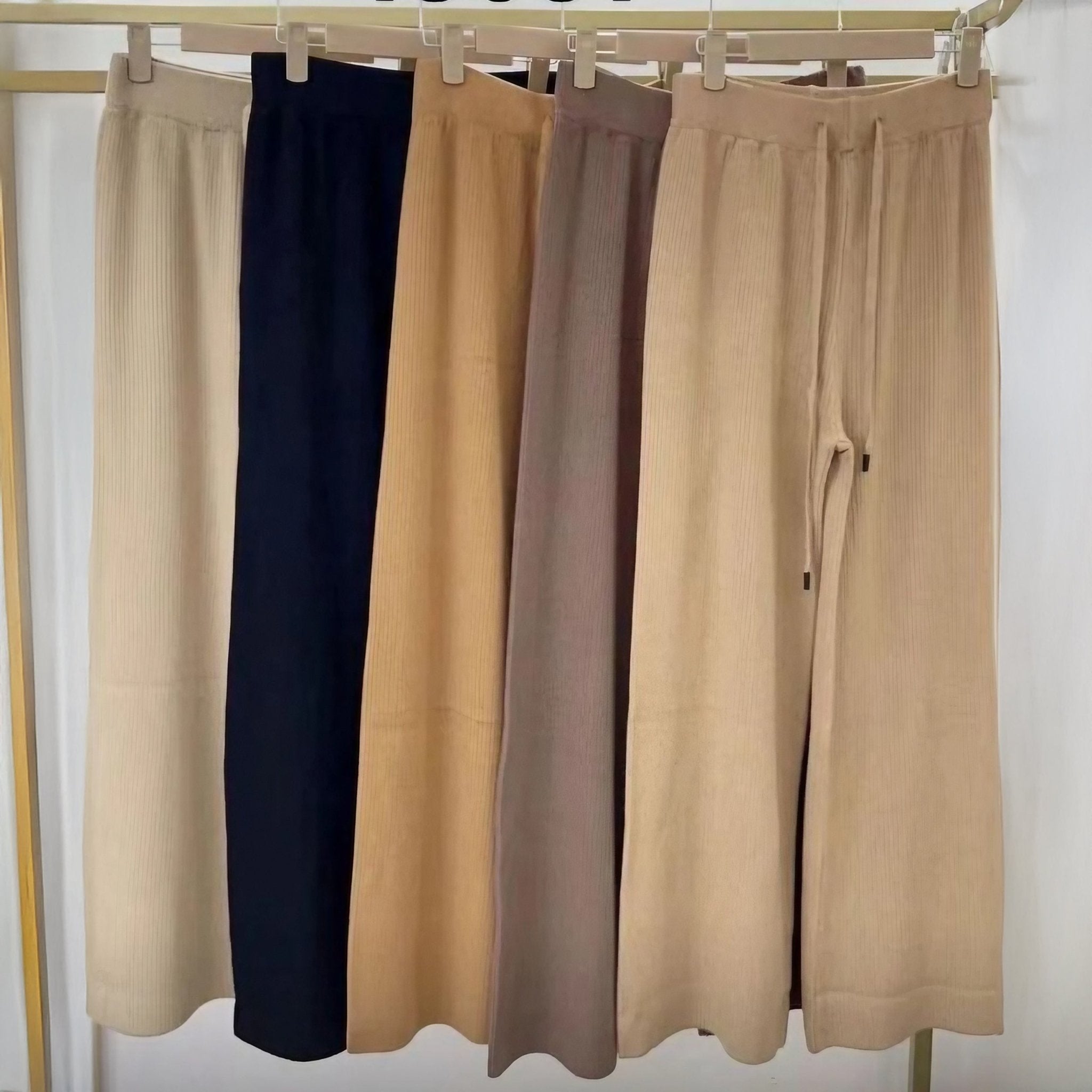 Pantalones de Tejido Suave para Mujer Estilo Casual - Roxanz