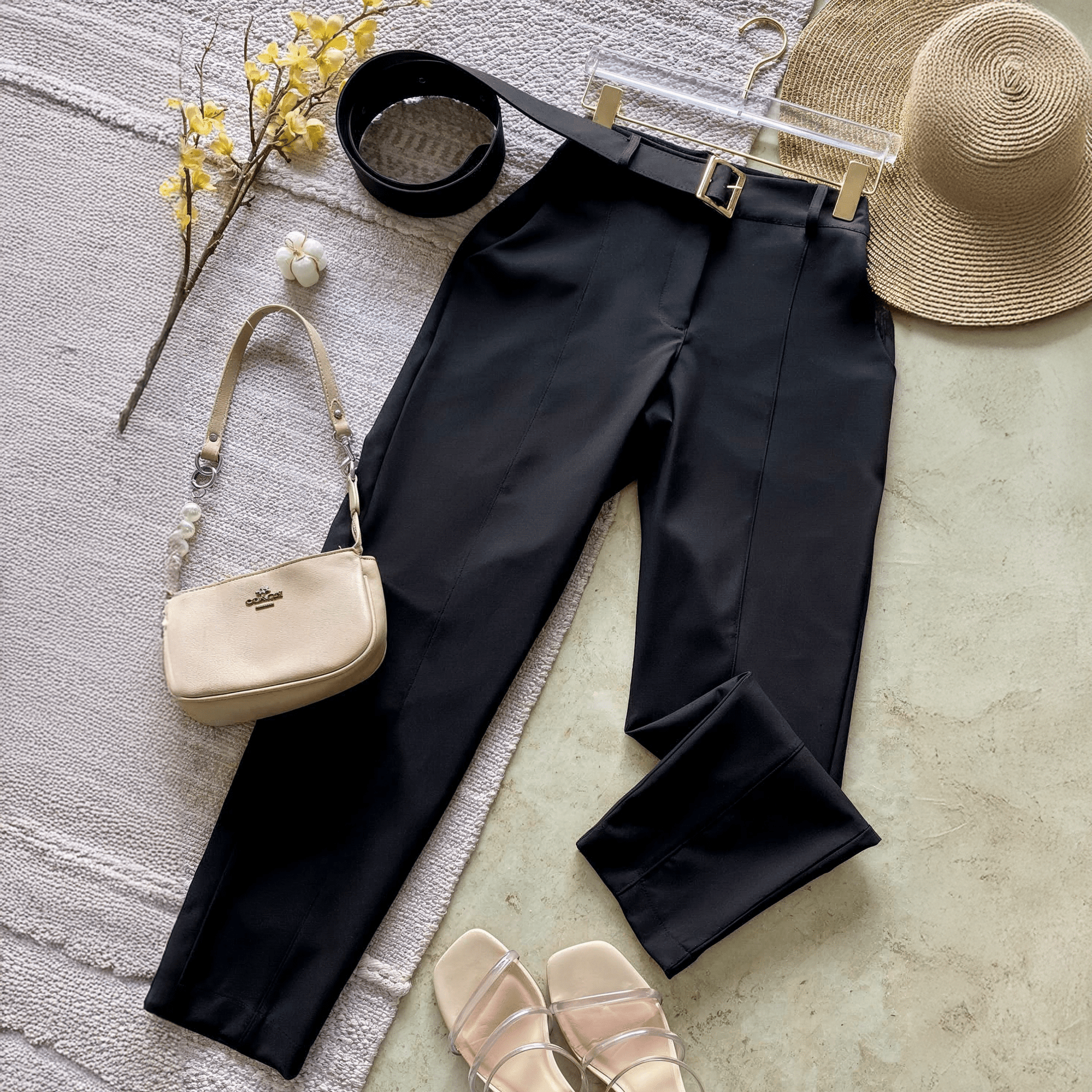 Pantalones Elegantes con Cinturón para Mujer - ROXANZ