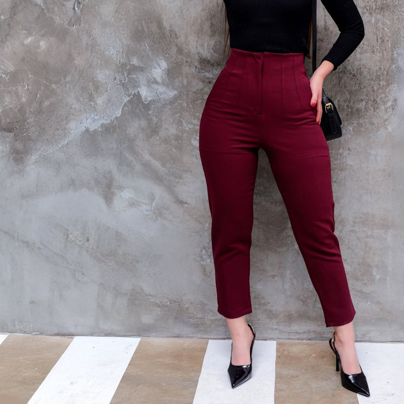 Pantalones Elegantes de Talle Alto con Variedad de Colores y Tallas - Roxanz