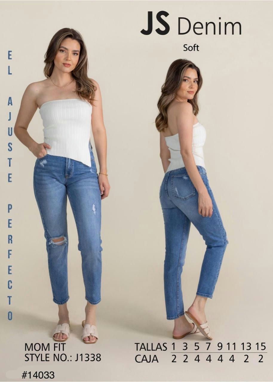 Pantalones Mom Fit Denim - ROXANZ
