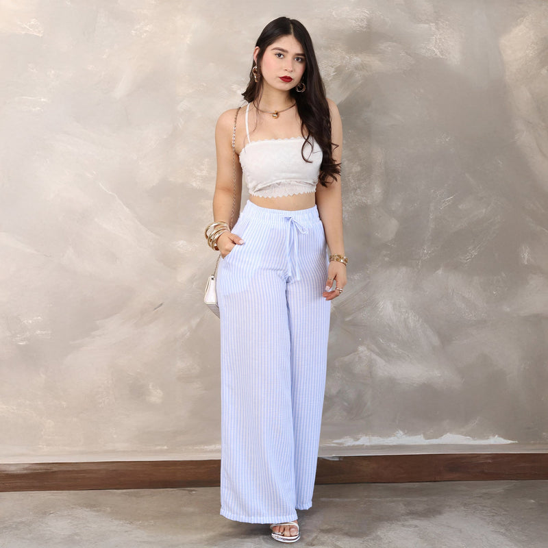 Pantalones Wide Leg de Rayas - ROXANZ