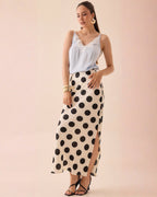 Top Satin Encaje Tirantes