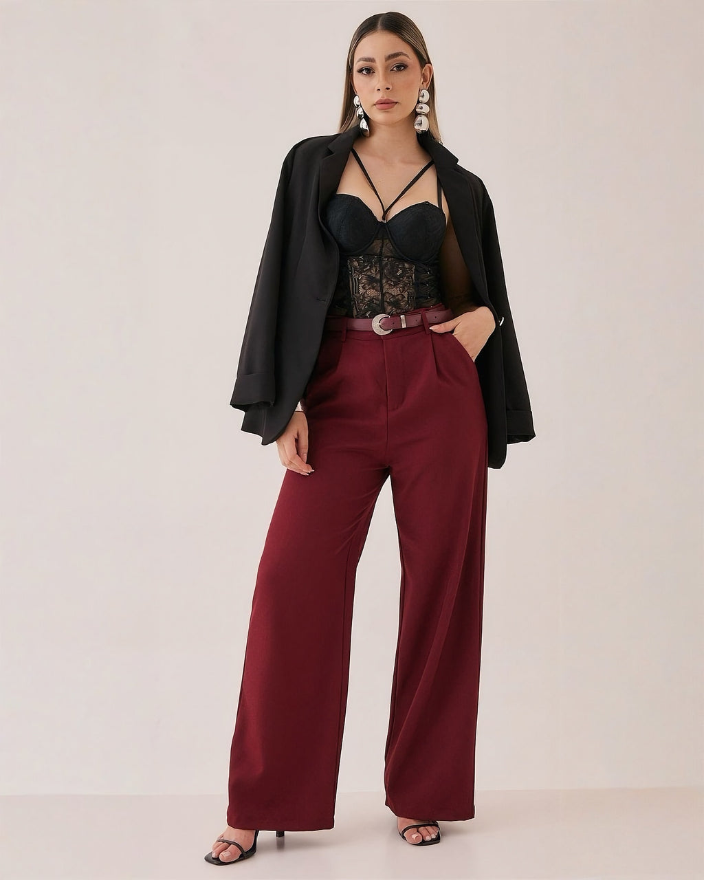 Pantalón Wide Leg Liso