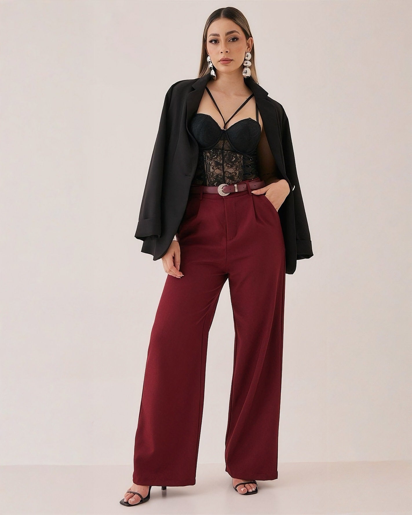 Pantalón Wide Leg Liso