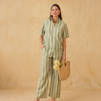 Conjunto Casual de Rayas