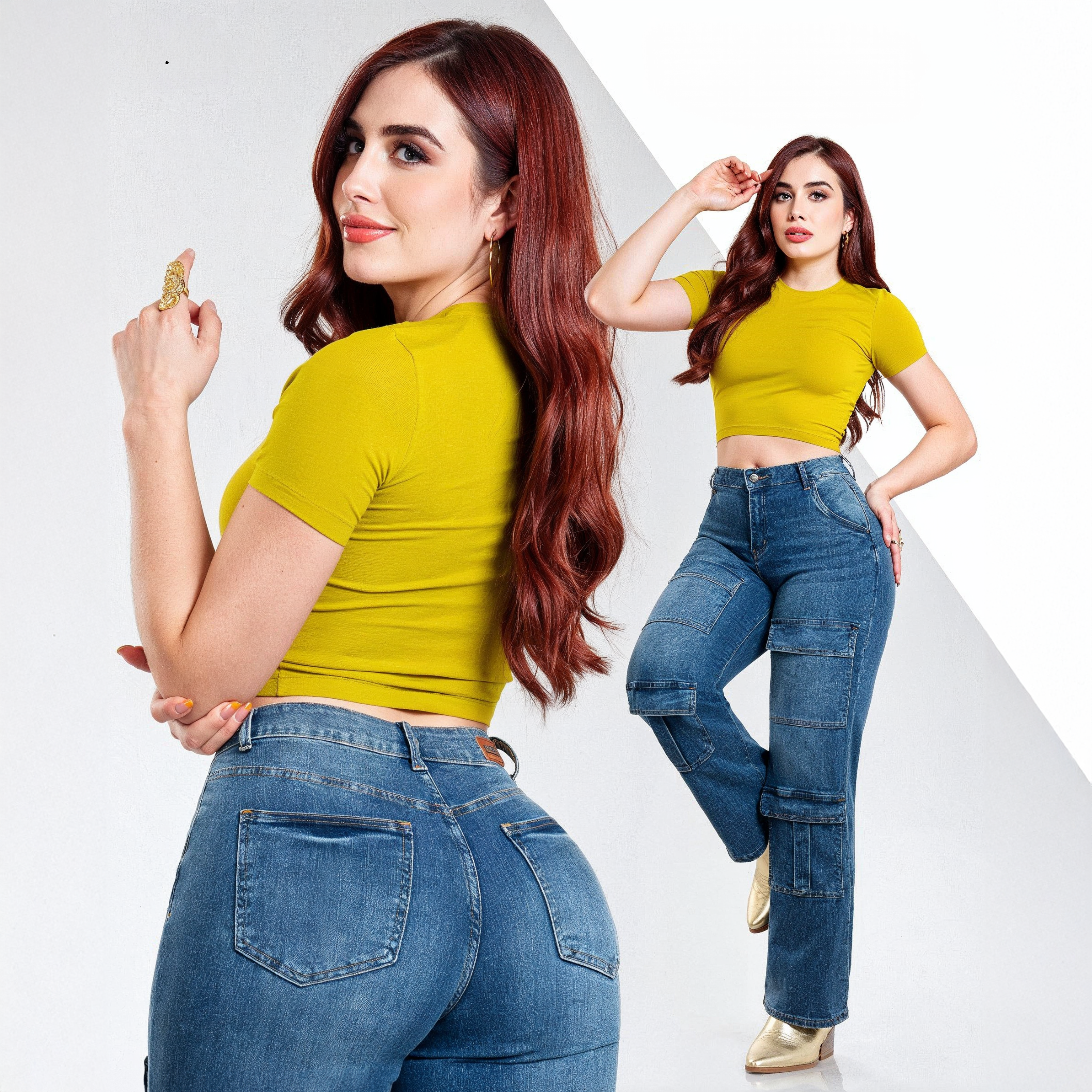 Jeans Cargo Kosch para Mujer
