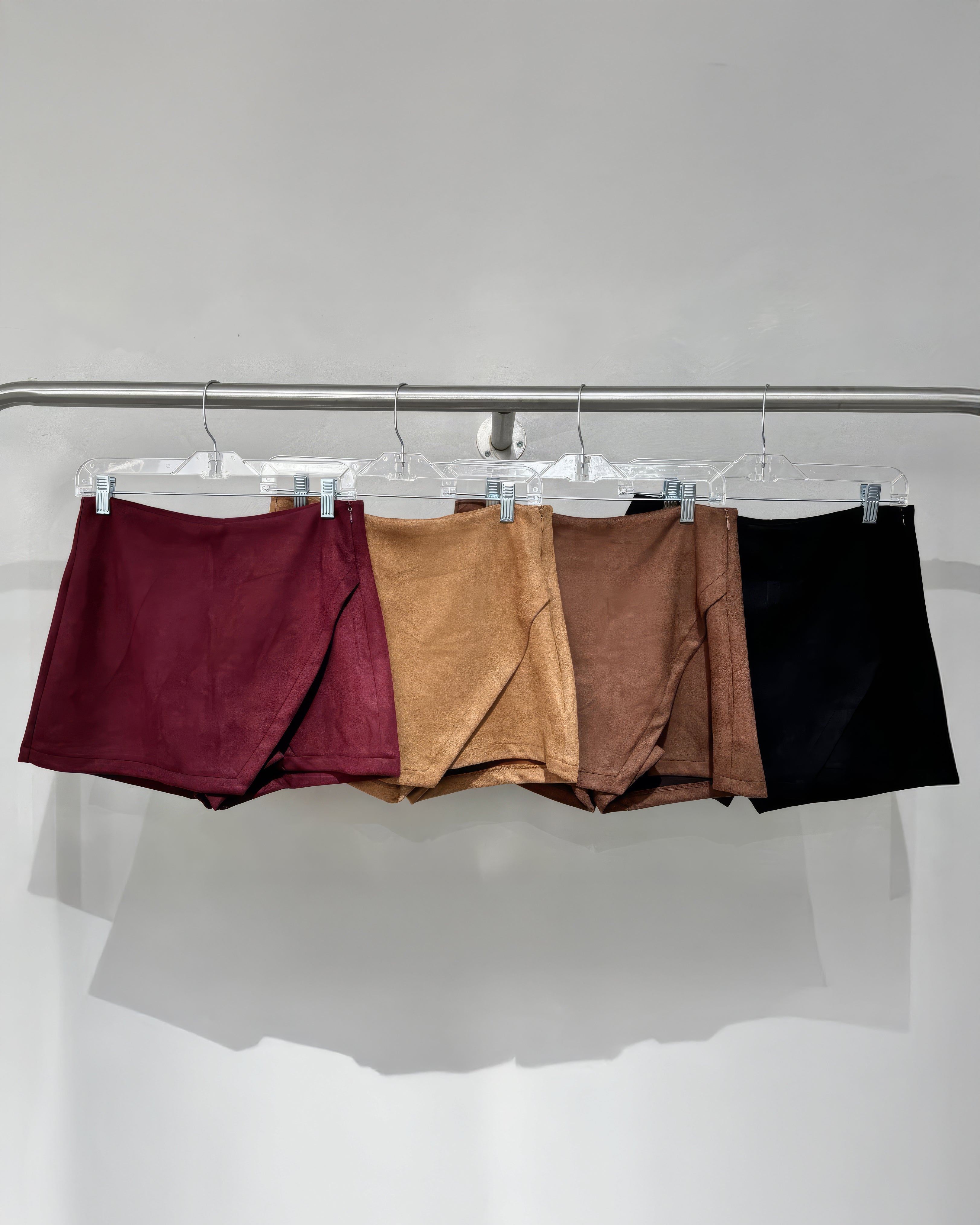 Short Falda De Gamuza para Mujer