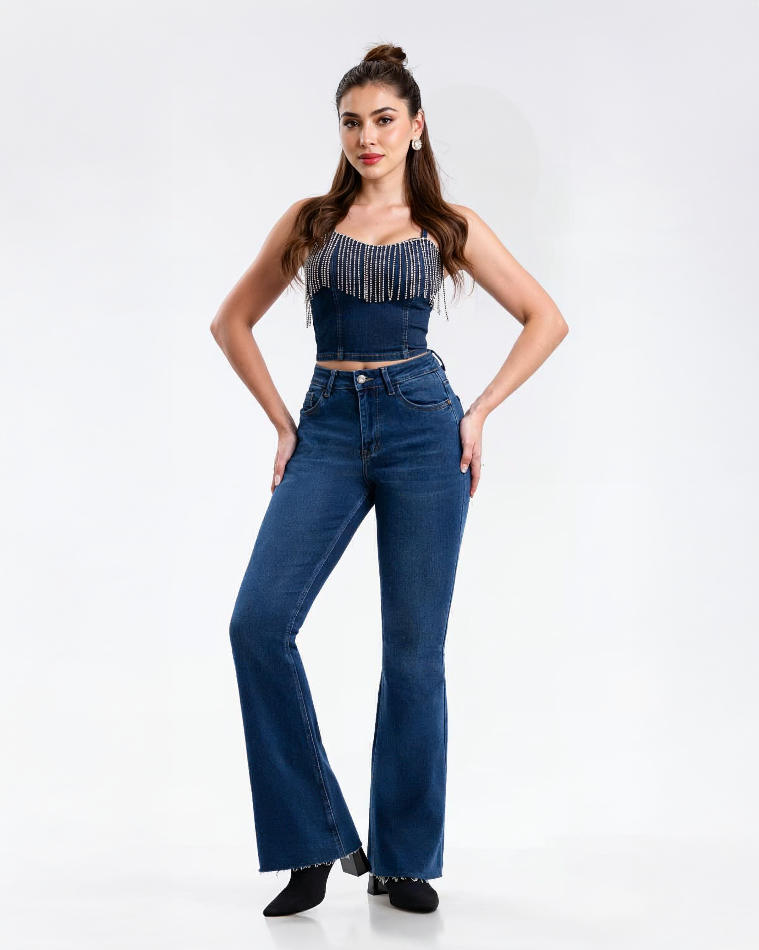 Jeans Campana Juliette Tiro Alto